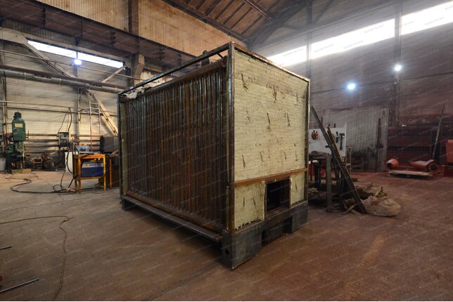 Твердотопливный промышленный котел 0.75 МВт - изготовление