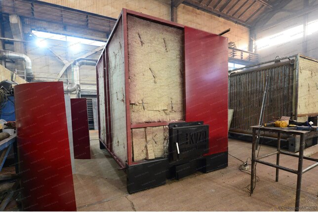 Твердотопливный промышленный котел 1.0 МВт - изготовление