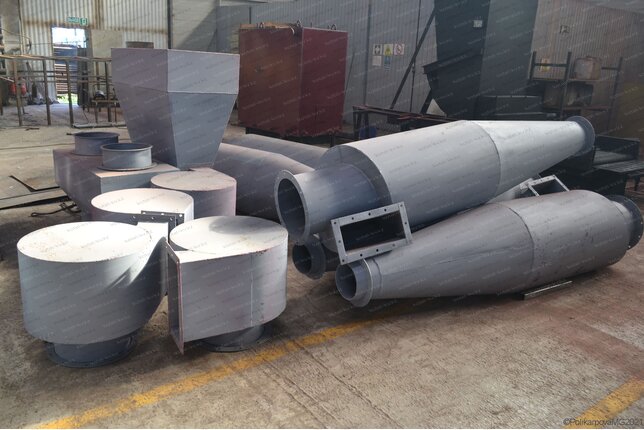 Производство промышленных циклонов ЦН 15 800 2УП